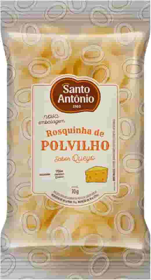 SANTO ANTONIO ALIMENTOS BISCOITO ROSQUINHA POLVILHO SABOR QUEIJO PCT 70G