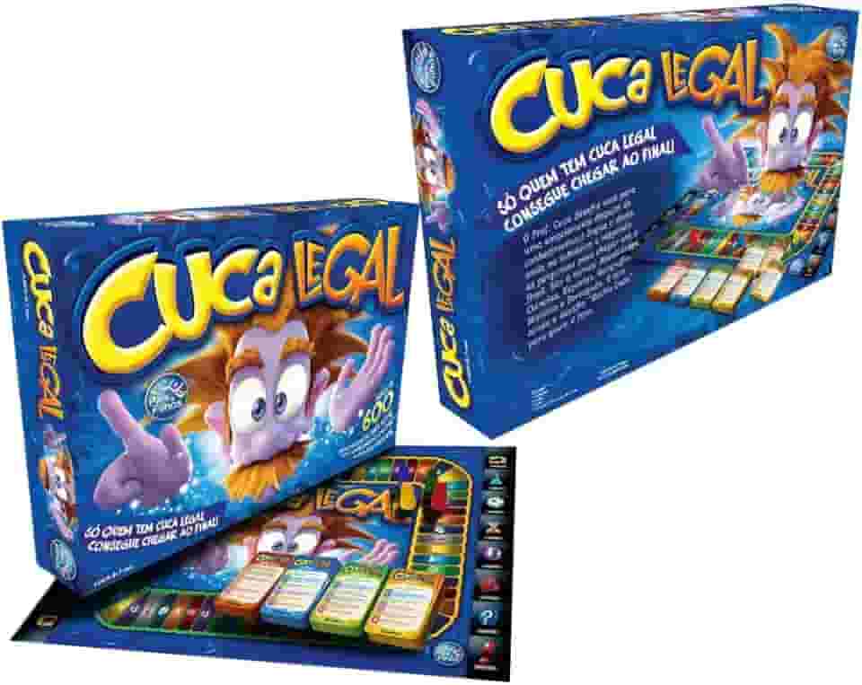 Jogo de Tabuleiro Cuca Legal Infantil 600 Perguntas para Estimular o Raciocínio e Diversão em Família