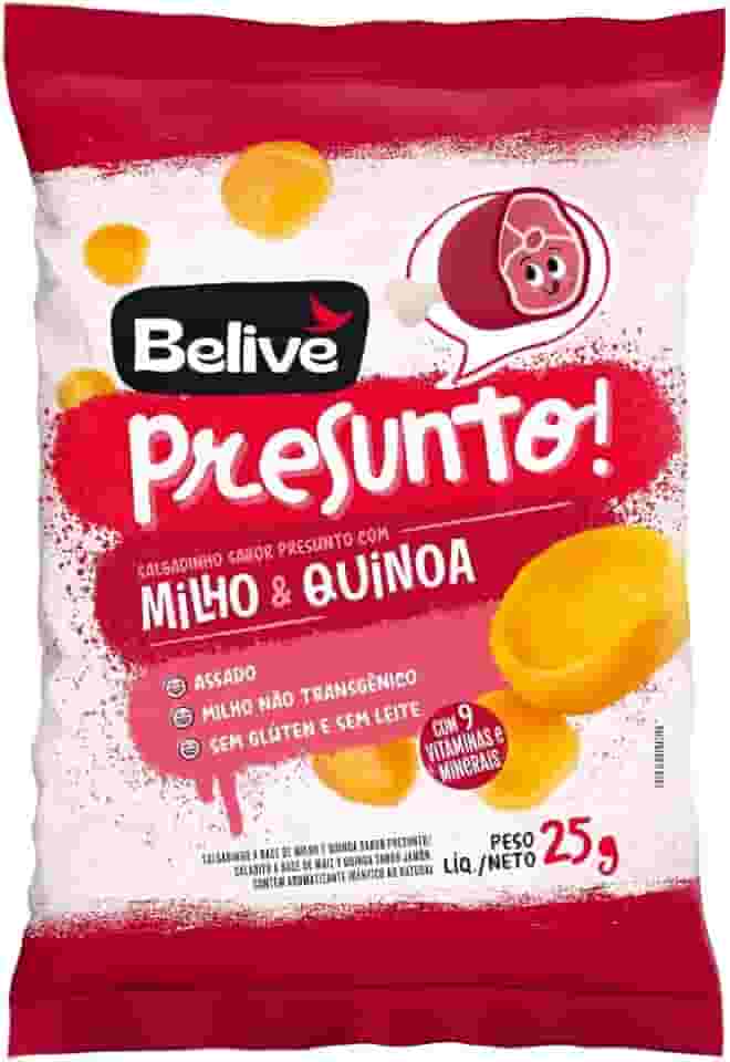 Salgadinho Kids sabor Presunto Sem Glúten Sem Leite Belive 25g