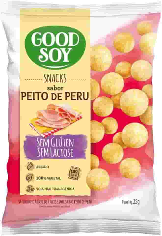 Snack GoodSoy Salgadinho de Peito de Peru Sem Glúten Sem Leite Sem Lactose 25g