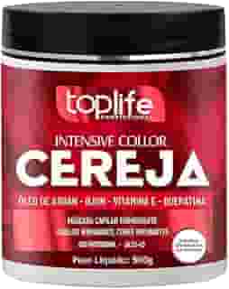 Máscara Matizadora Tonalizante Vermelho Cereja Toplife 500gr