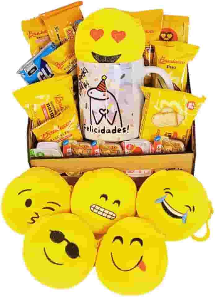 Cesta De Café Da Manhã Presente Aniversario Datas Especiais (Caneca Flork)