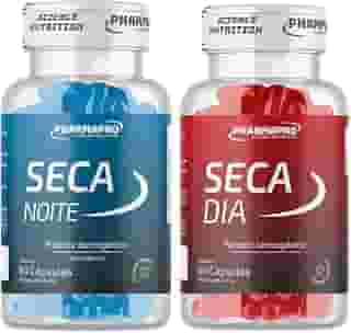 Termogenico Premium Dia e Noite Formula Noturna e Diurna Com e Sem Cafeina Potes 60 Capsulas Materia Prima Importada