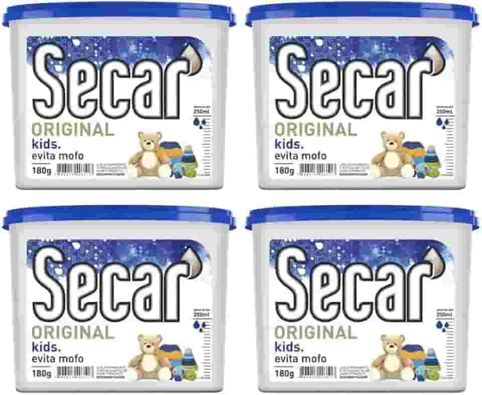 Kit 4 Unid Secar Evita Mofo Desumidificador Anti Mofo Kids 180g