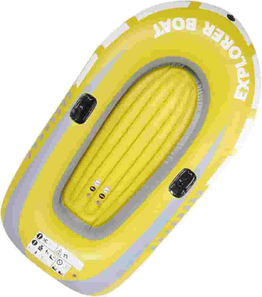 Caiaque inflável para 2 pessoas, 30 × 23 × 8, canoa inflável de PVC, para 2 pessoas, barco a remo, pesca, mergulho à deriva