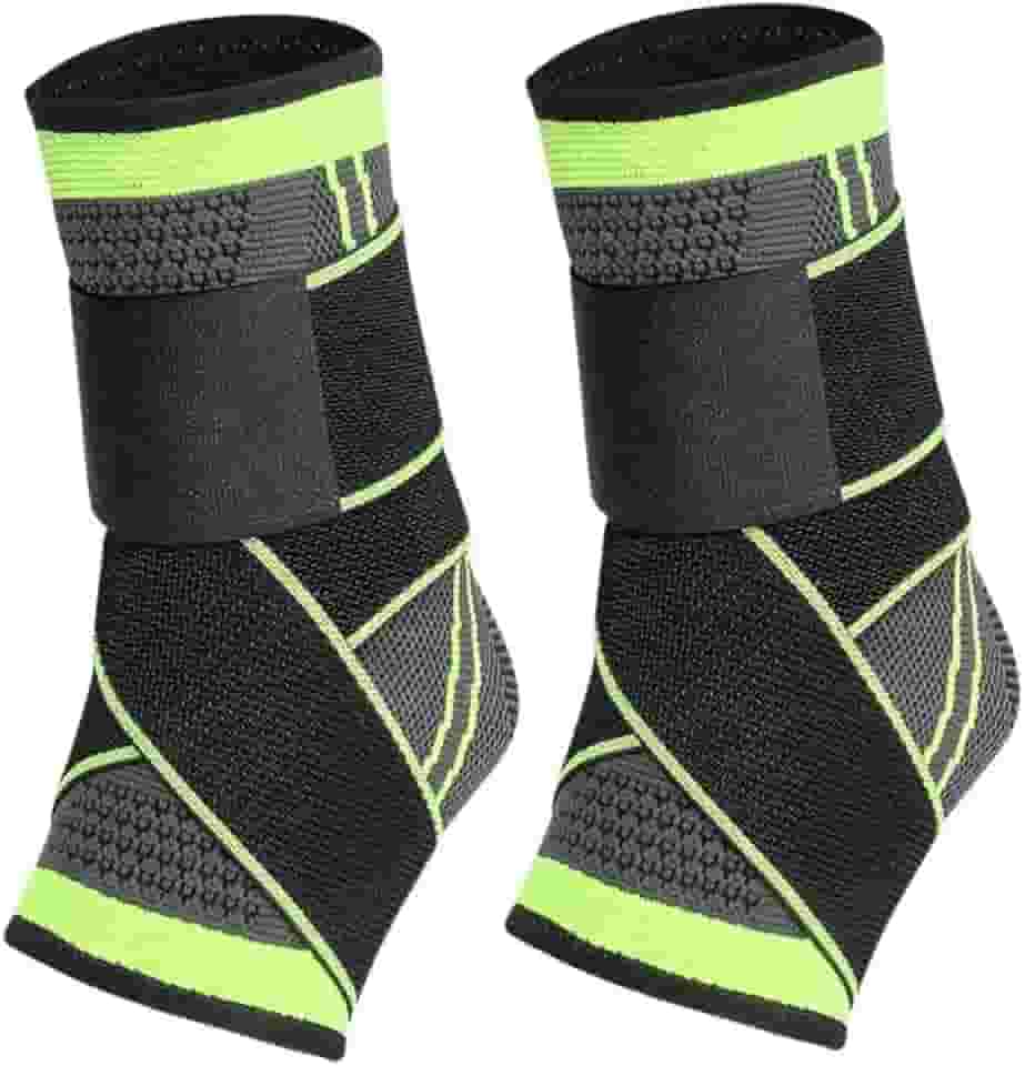 Kit 2 Tornozeleira Ortopédica de Compressão Ajustável Estabilidade Proteção e Recuperação para Lesões no Tornozelo Elástica Ideal para Dores e Atividades Esportivas como Corrida Futebol Crossfit Vôlei Basquete Premium