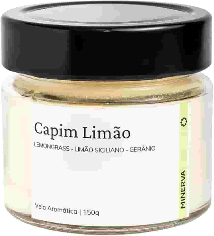 Vela Aromática perfumada aroma de Lemongrass Capim Limao Citrica 145g - MINERVA CANDLES