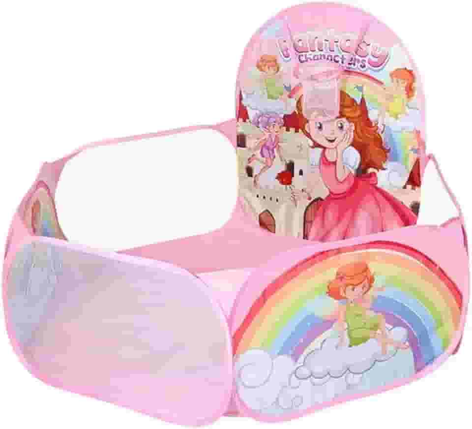 Piscina De Bolinhas Infantil c/Cesto De Basquete Princesas