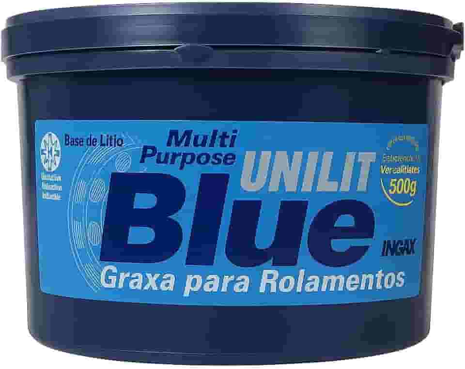 Graxa Azul Unilit, Lubrificante Multiuso 500g, Alta Performance para Rolamentos e Cubos de Roda, Resistente à Água, 120°C