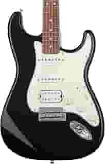 Fender Guitarra elétrica Player Stratocaster HSS, preta, escala Pau Ferro