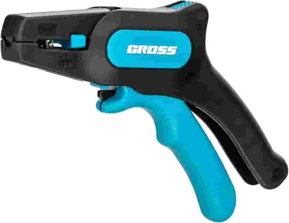 Gross Alicate Desencapador de Fios Tipo Pistola, Para Cabos 0,2-6mm (10-24 AWG), Corte Preciso, Cabo Emb Borrachado