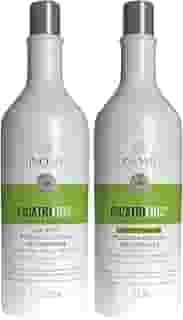 Inoar, Kit CicatriFios Plástica Capilar – Shampoo e Condicionador 2x1L, Redução de Frizz, Brilho Intenso, Hidratação Profunda, Proteção Térmica e Volume Controlado