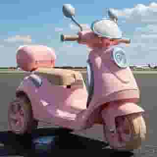 Mini Moto Elétrica Infantil Lambreta 6V Luz e Som