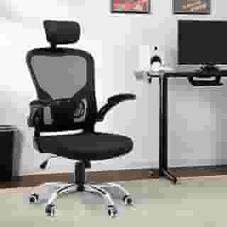 Cadeira Ergonômica de Escritório Reclinável | Malha Respirável, Suporte Lombar, Apoio de Cabeça e Braço Ajustáveis – Cadeira alto padrão para Home Office e escritório (Clássico)