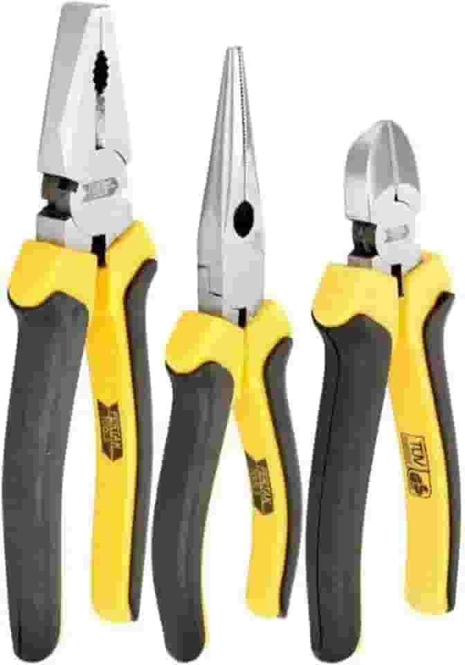 Kit-1 Alicate Universal 8' Pol + 1 de Corte Diagonal 6' Pol +1 de Bico Meia Cana 6' PolFertak