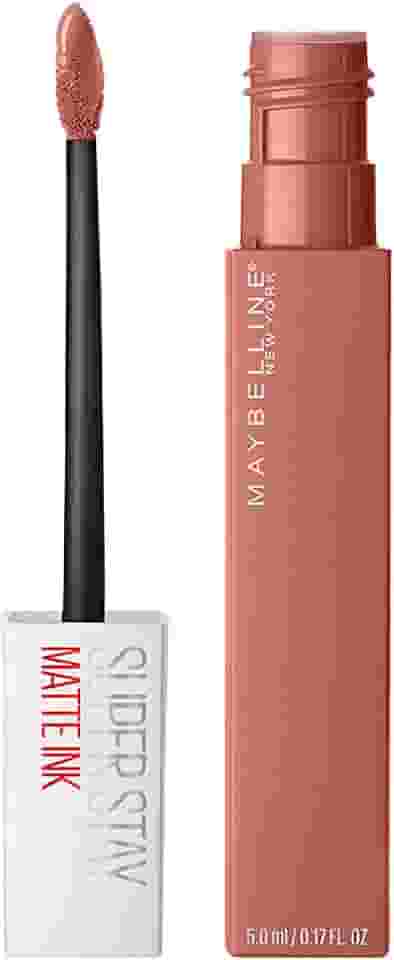 Maybelline SuperStay Matte Ink Batom Líquido Matte Longa Duração 16H com Aplicador Preciso, Não Transfere e Cor Intensa, Acabamento Matte Confortável, Cor 65 Seductress Nude Bege, 5ml