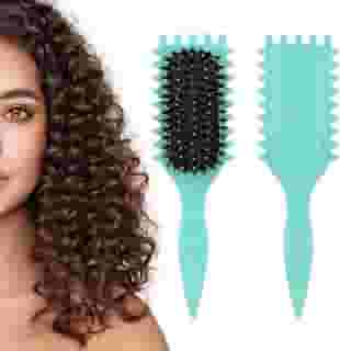 Escova Profissional para Cabelos Cacheados, Definidora de Cachos, Técnica de Fitagem, Modelagem Inovadora