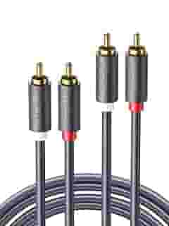 UGREEN Cabo RCA Estéreo - 2RCA Macho para Macho, Cabo de Alto-Falante para Home Theater, 1M