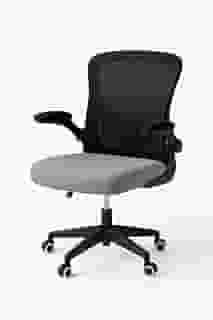 Cadeira Ergonômica Escritório Stoel Liv Tecido Mesh Respirável Confortável Home Office Preto Cinza