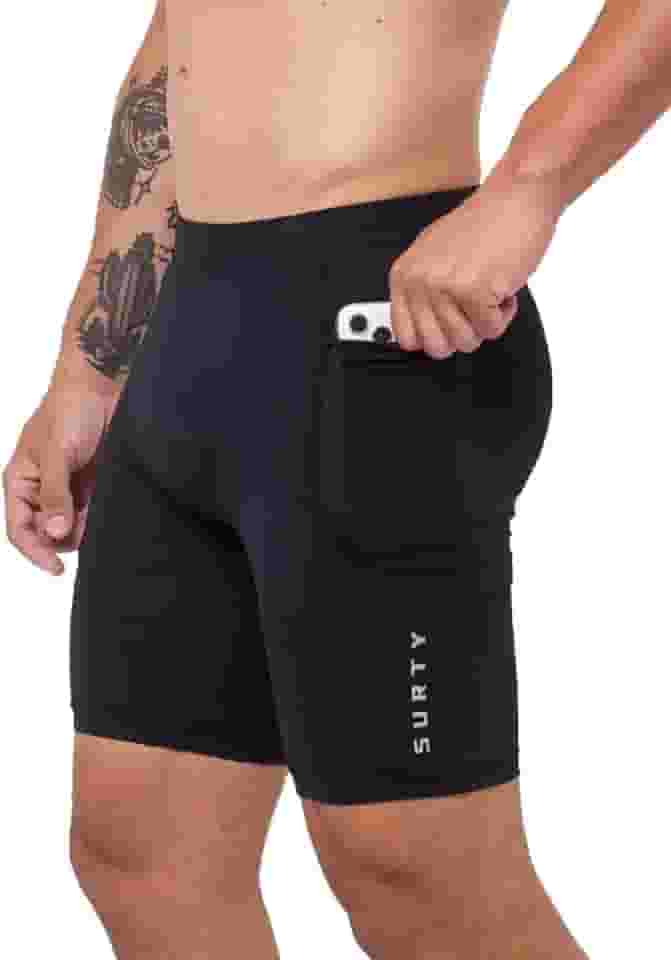 Bermuda Térmica Compressão Leve Masculina Bolso Celular SURTY Rush On