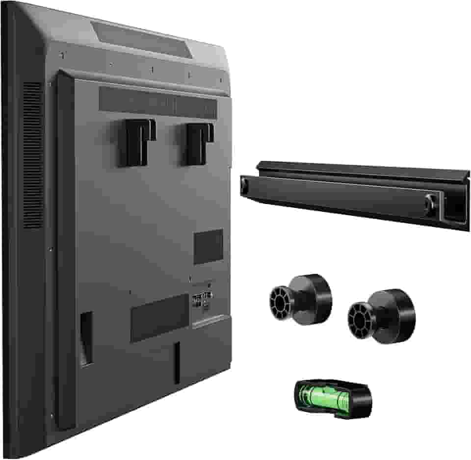 Suporte de parede para TV sem tacha, suporte de TV para drywall resistente para TVs de tela plana de 22-55 polegadas, sem parafusos, sem perfuração, sem âncoras, fácil instalação com todas as ferragens incluídas