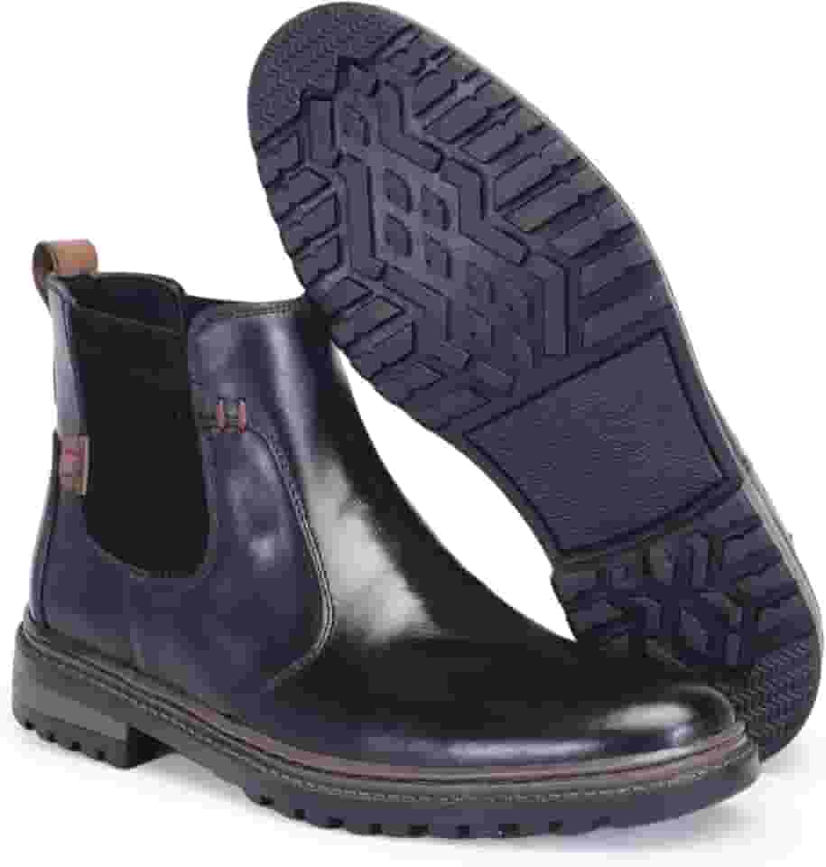 Bota Chelsea Masculina Social e Casual Palmilha Gel Couro Premium