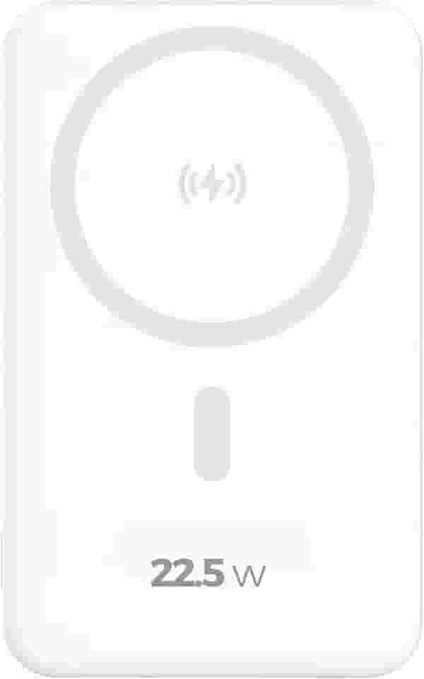 Power Bank, Carregador Portátil por Indução Universal 10.000mAh Turbo 22.5W Ultra Rápido Com Suporte Dobrável Compatível com Todo Celular de Carregamento Magnético Android e IOS (Branco)