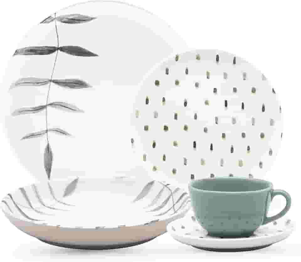 Oxford Aparelho De Jantar 30 Peças Flat Samambaia