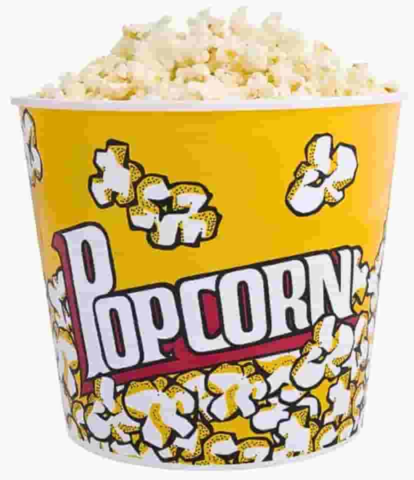 Balde de Pipoca Popcorn 3 Litros Plastico 18x18cm Tamanho Grande Para Pipoca Filme Uma Unidade Decorado Tamanho Grande (3 Litros)