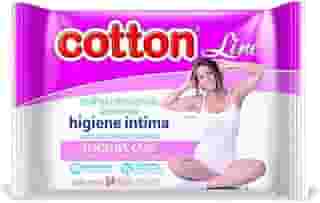 Cotton Line Lenços Umedecidos para Higiene Íntima Feminina, Sensitive Care, 24 Unidades, 11cm x 19cm, 2 Pacotes