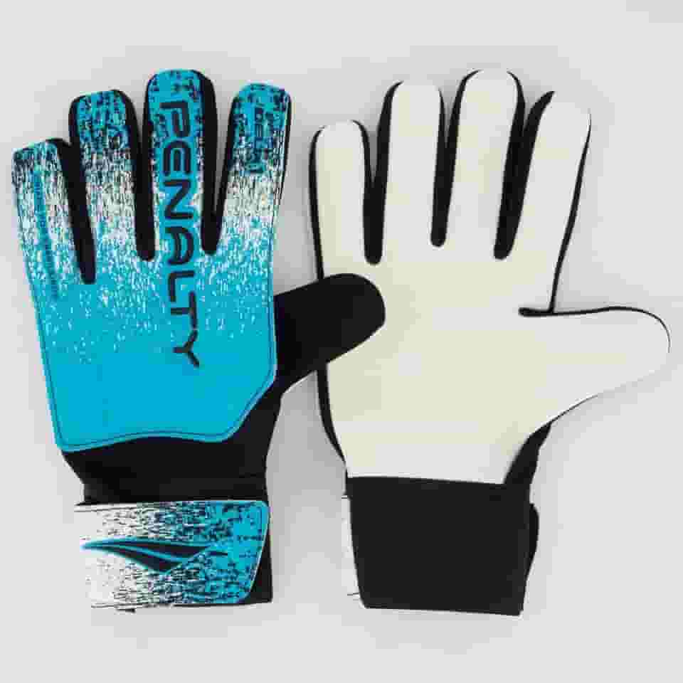 Luva de Goleiro Penalty Adulto Delta 1 Para Todos os Pisos Cor:Azul+Branco;Tamanho:9;Gênero:Unissex
