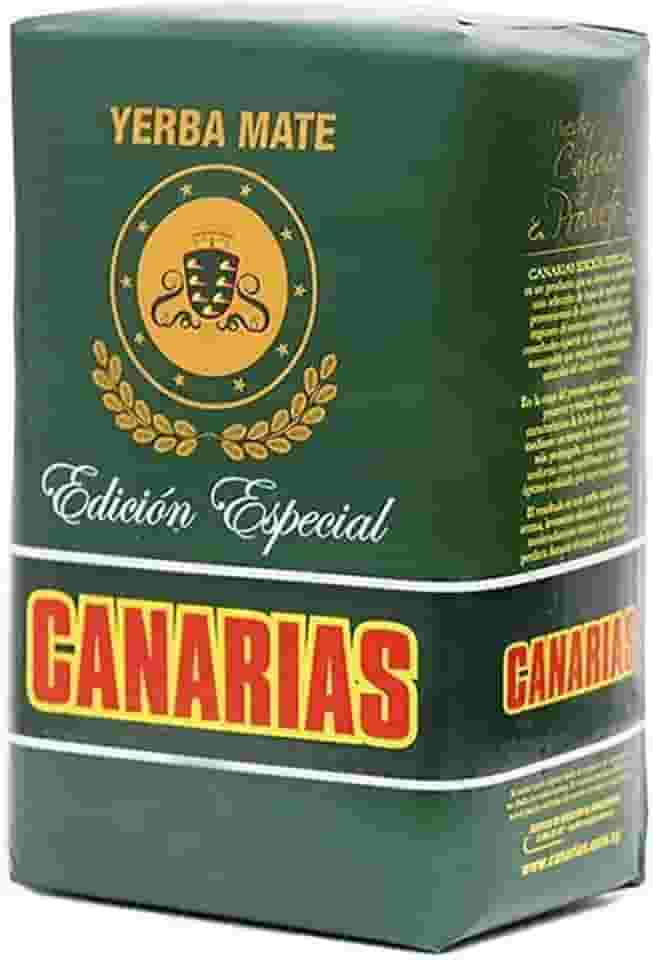 Erva-Mate Edição Especial Canarias 500G, Erva Mate Especial Padrão Uruguaio Para Chimarrão, Verde, Excelência Com Toque De Sofisticação, Seleção Minuciosa Das Folhas Repousadas, Tradição Sustentável
