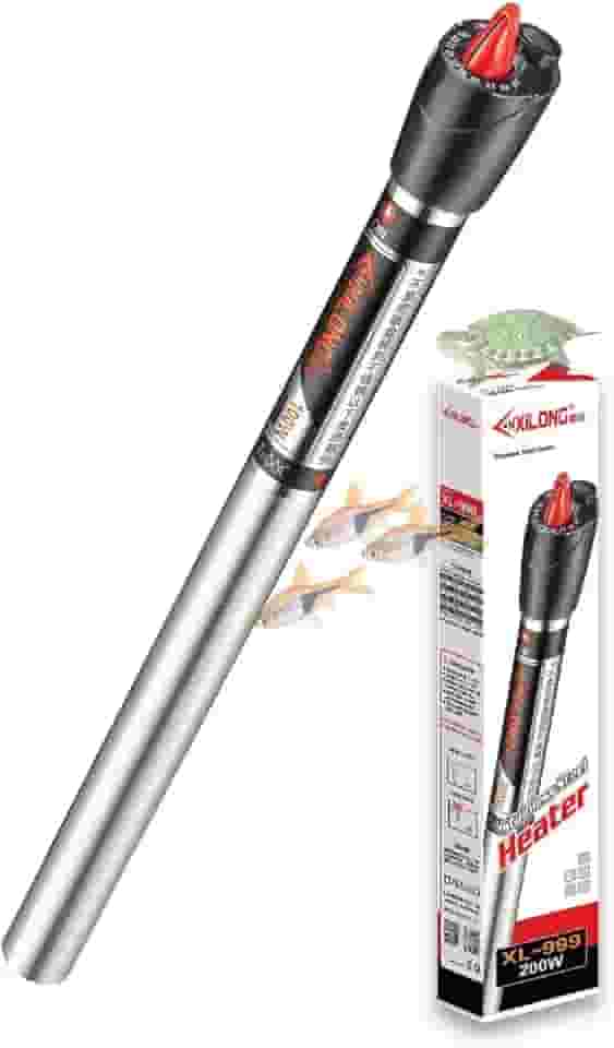 Aquecedor Automático em Inox com Termostato Para Aquário - 500w Até 500l (110v)