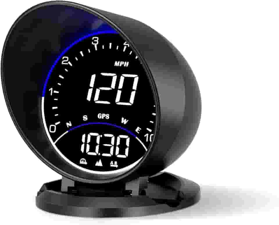 wiiyii Auto GPS Speedometer G6, Car HUD Head Up Display HD Display, Overspeed Alarm for All VehicleQ