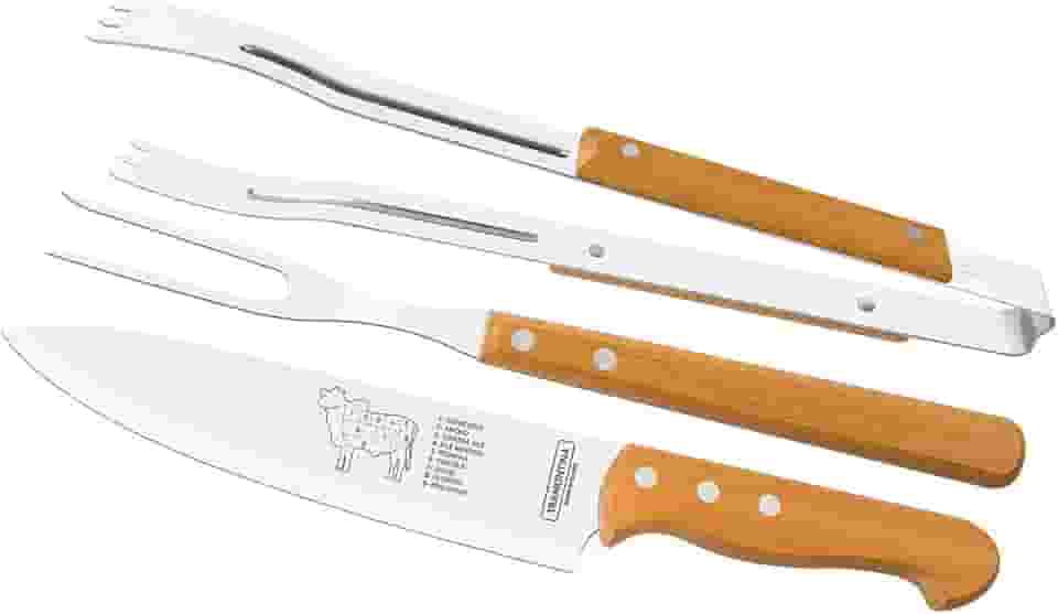 Jogo de Churrasco Tradicional 3 Peças - Tramontina