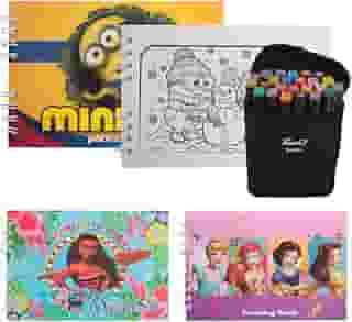 3 Livros De Colorir Infantil Meninas Com 24 Canetinhas