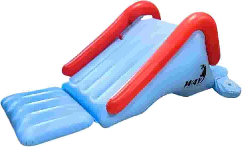 Escorregador Inflável para Piscina, 252 cm, Azul e Vermelho, Tobogã com Base