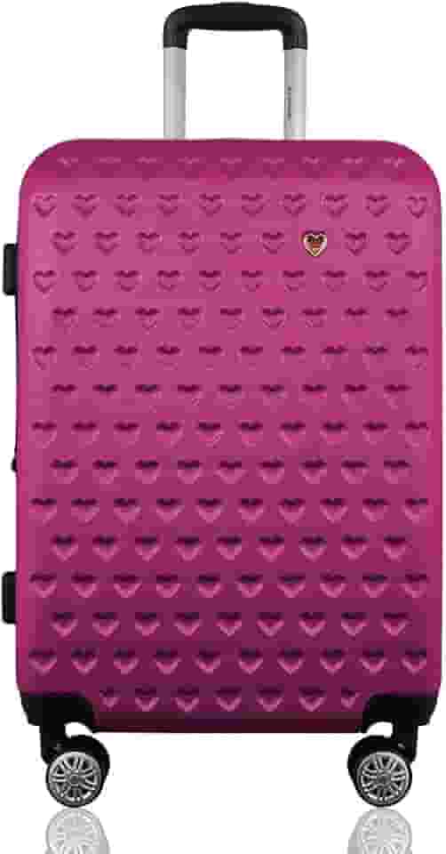 Mala de Viagem Média 23kg Despachada Expansiva Rígida Rodas Duplas 360º Cadeado TSA Gladiador C1M Vinho