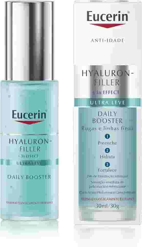 EUCERIN Sérum Facial Daily Booster UltraLeve 30ml, 24h Hidratação, Fortaceledor, Hyaluron-Filler, Ácido Hialurônico, Antirrugas, Hidratante