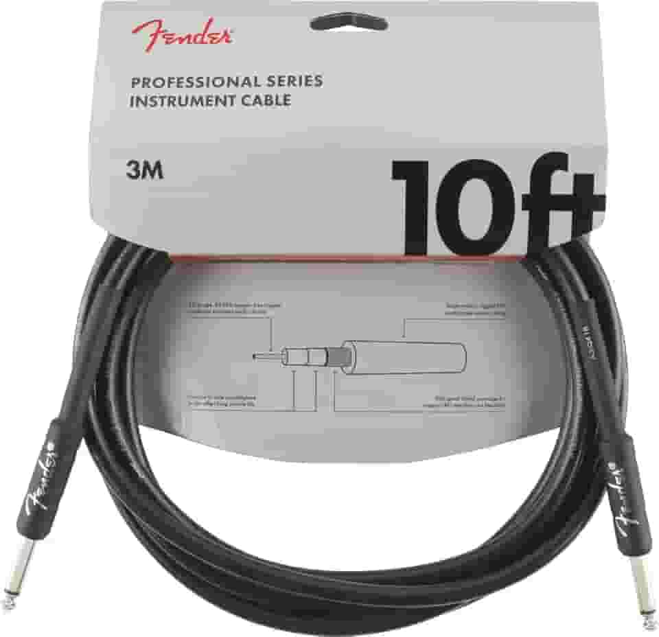Professional Series Instrument Cable, Straight/Straight, 10', Black