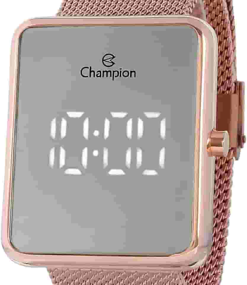 Relógio Feminino Champion Digital Espelhado Rosé CH40080Z