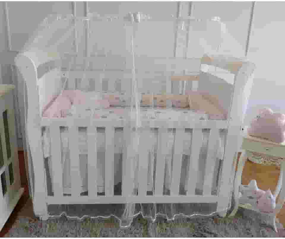 Mosquiteiro para Varão de Berço Americano e Nacional (Palha)