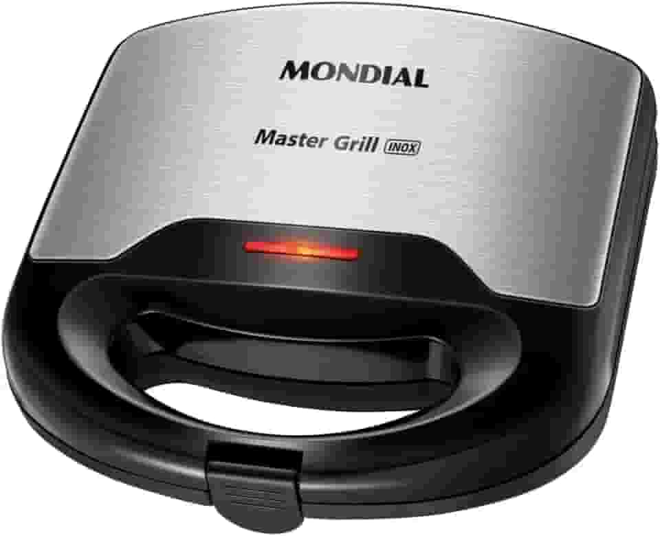 Sanduicheira Mondial, Master Grill Inox, 110V, Preto, 750W - S-20