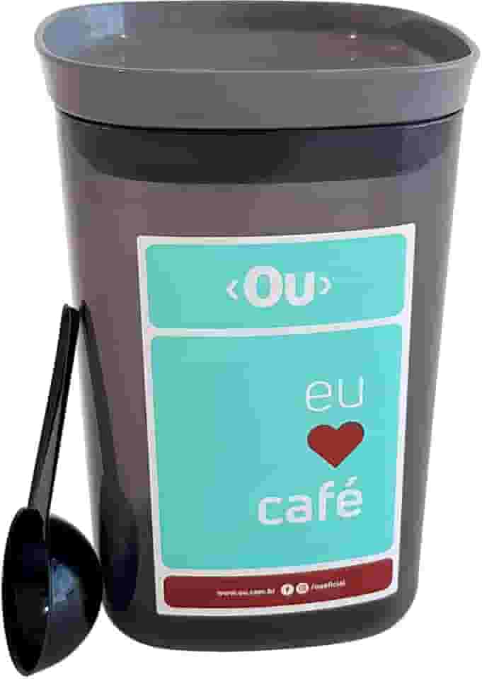 Pote Hermético Café Porta Mantimentos Pote Plástico 1 litro OU Chumbo