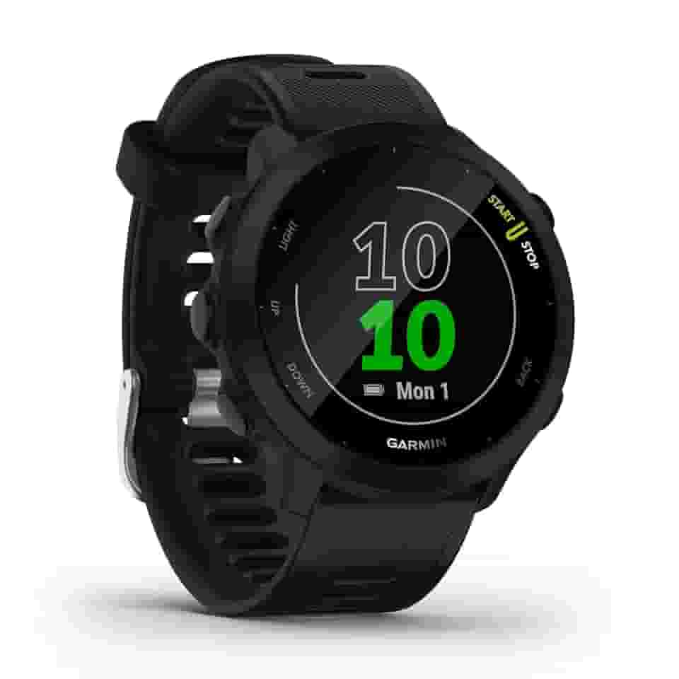 Garmin Relógio Forerunner 55 Preto 42mm com Monitor Cardíaco de Pulso e GPS