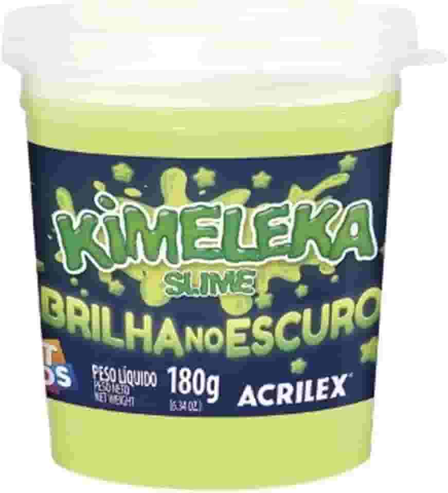 Slime Kimeleca Neon Brilha No Escuro Unidade 180g Acrilex