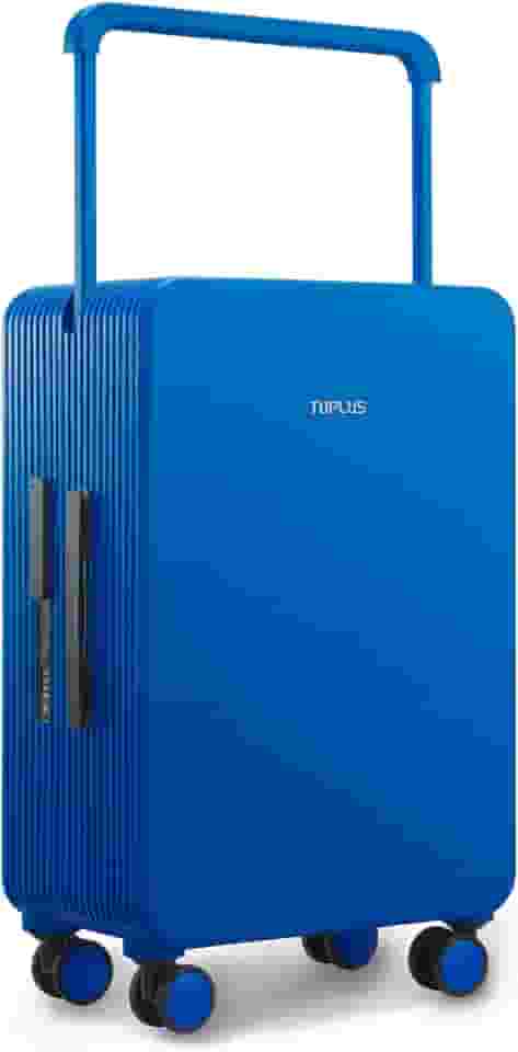 Mala de viagem rígida ABS com 4 rodas giratórias, estojo de viagem com trava TSA, série Balance, Azul, 24-inch