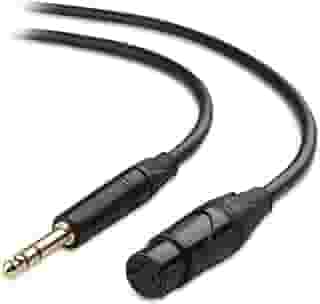Cabo P10 Stereo/XLR Femea 3 Metros Balanceado Microfone