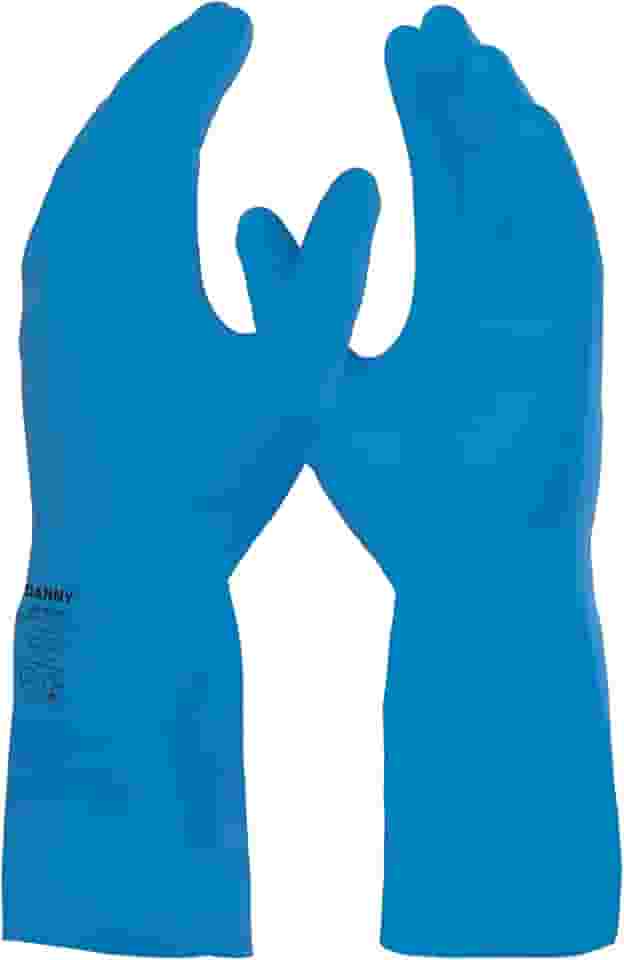 Danny Luva Silver Látex Tamanho Médio Cor Azul