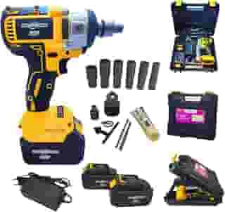 Chave de Impacto 48V Bivolt, 2300 RPM, 2 Baterias 2000mAh, Kit com Soquetes e Maleta